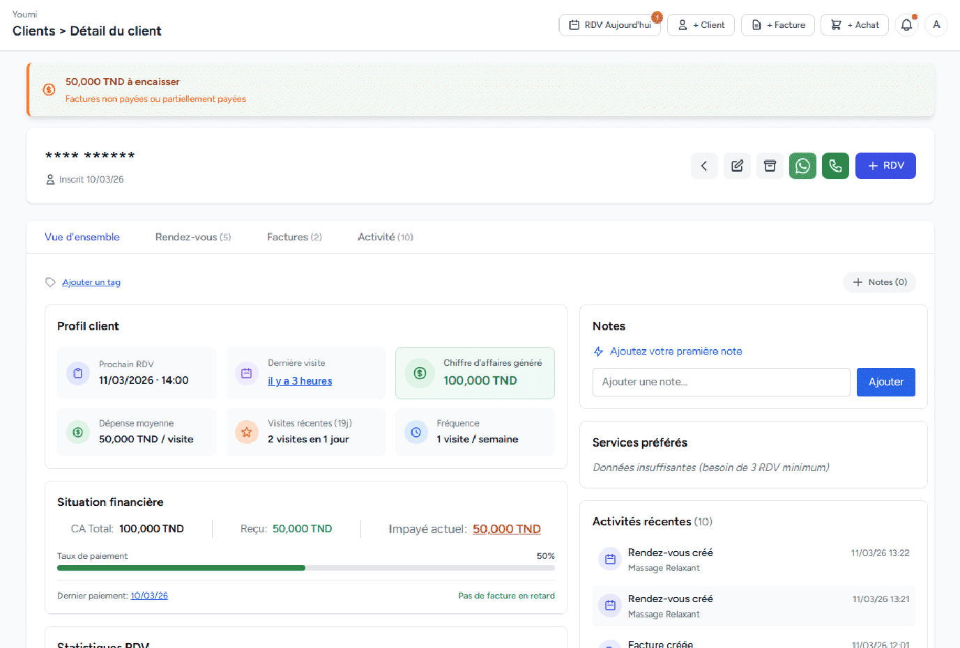 Base clients enrichie intelligente